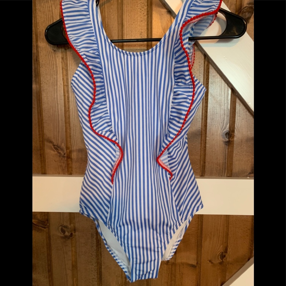 Cat & Jack red white and blue swimsuit